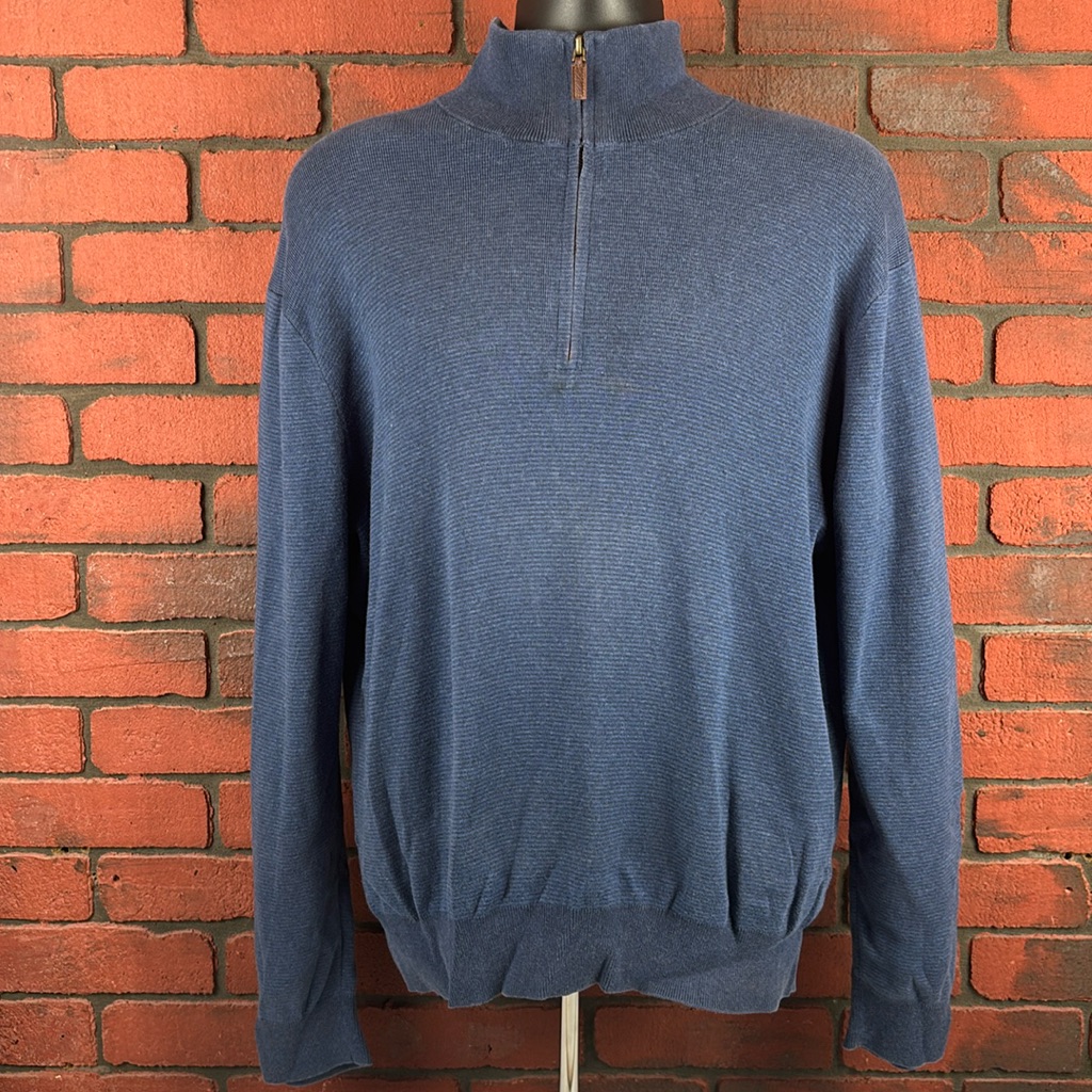 Ralph Lauren Quarter Zip Mens Large Blue
